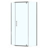 Душевое ограждение Loranto NEO 100x100x195 прозрачное закаленное стекло 8 мм, Easy clean, профиль серебро, без поддона (CS-22108-100)