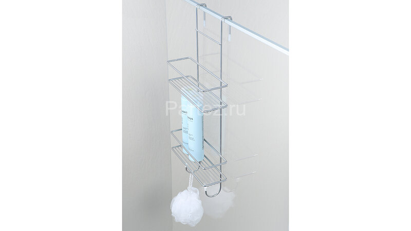 Полка корзина Fixsen подвесная, двухэтажная, хром (FX-740-2)