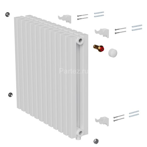 Дизайн-радиатор Royal Thermo Shift Q30 VC2050 - 20 секц. RAL9016