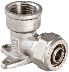 Угол обжимной с креплением 16х1/2" VALTEC