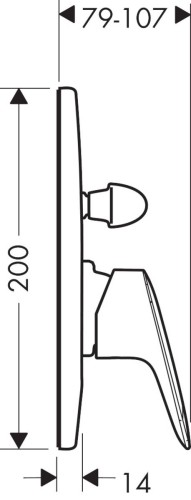 71406000 Logis Смеситель для ванны, однорычажный, СМ