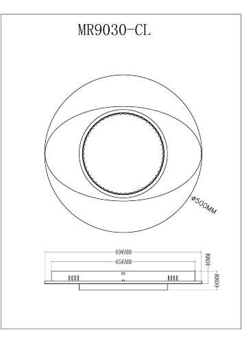 Потолочный светильник MyFar MR9030-CL