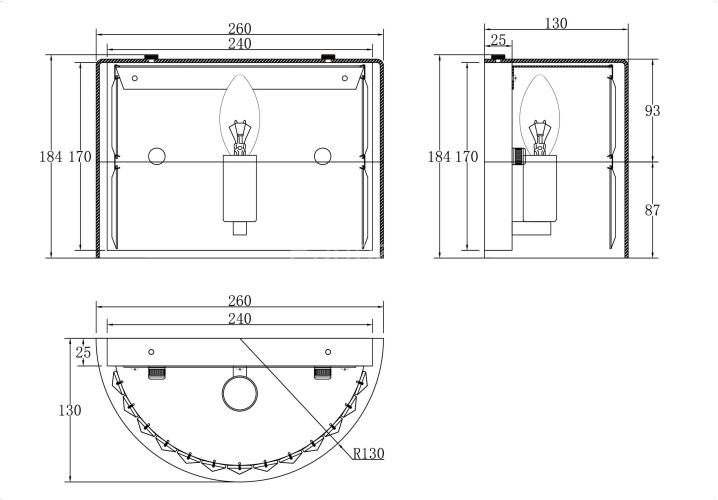 Бра Maytoni MOD313WL-01CH
