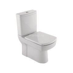 Унитаз-компакт KALE BASICS напольный, в комплекте с бачком, сиденьем микролифт и арматурой