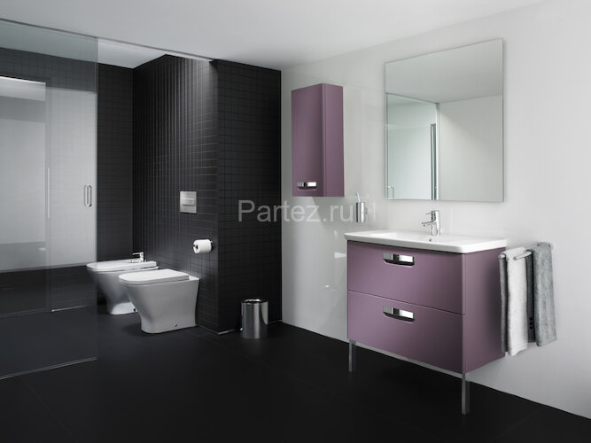 ПЭК Roca THE GAP Приставной унитаз + сидение микролифт + бачок + кнопка смыва