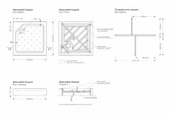 Душевой поддон Метакам Universal Black N 800х800 квадрат, акриловый, черный (CS00081548)