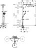 27633000 Raindance Select S Showerpipe 240 1 jet with PowderRain