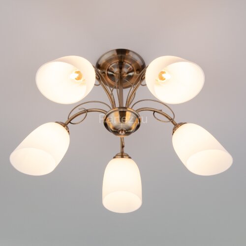 Потолочная люстра Eurosvet 30107/5 античная бронза