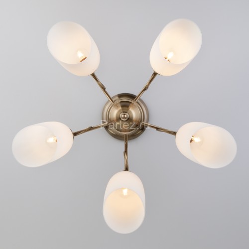 Потолочная люстра Eurosvet 30107/5 античная бронза