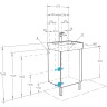 Тумба под раковину AQUATON Кантри 50 напольная, дуб верона (1A257801AHB20)