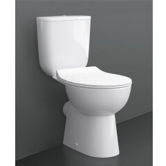 Унитаз-компакт КЕРАМИН Гольф R с сиденьем Slim микролифт, белый