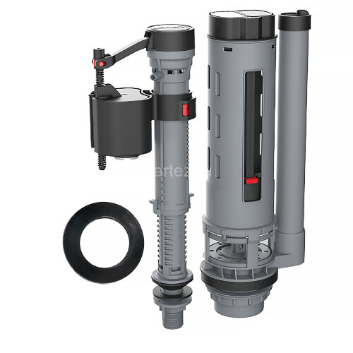 Унитаз-компакт Azario Flin 365х590х790 напольный, безободковый с быстросъемным сиденьем микролифт (A