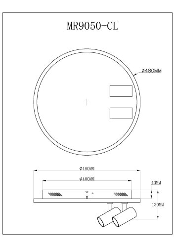Потолочный светильник MyFar MR9050-CL