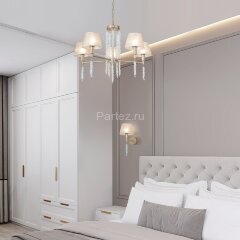 Подвесная люстра Eurosvet 60148/5 матовое золото