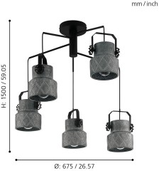 Подвесная люстра Eglo 39856