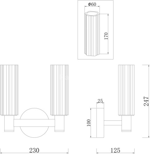 Бра Freya FR5167WL-02BS