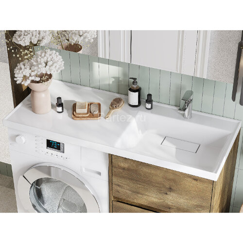 Тумба под раковину Aquaton Лондри 60 без фасада, дуб рустикальный (1A266901LHDR0)