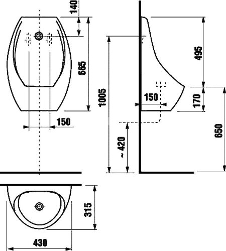 Писсуар Jika Domino 8.4110.1.000.488.1)