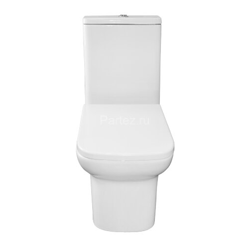 Унитаз-компакт Azario Alba 620х405х805 напольный, безободковый, с сиденьем микролифт (AZ-8323)