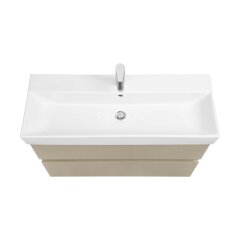 Тумба под раковину ROCA OLETA 100 подвесная, 2 ящика, капучино матовый (A857641515)