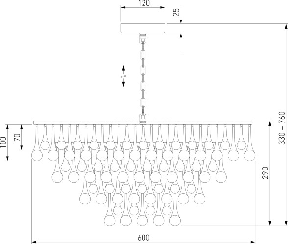 Подвесная люстра Bogate's 476/8