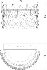 Настенный светильник Bogate's 437/1 Strotskis