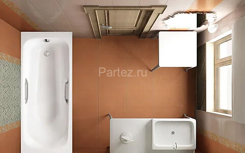 Ванна чугунная  Jacob Delafon MELANIE 170x70 см с антискользящим покрытием, с отверстием для ручек, 