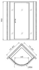 Душевой уголок Gemy Sunny Bay S28061