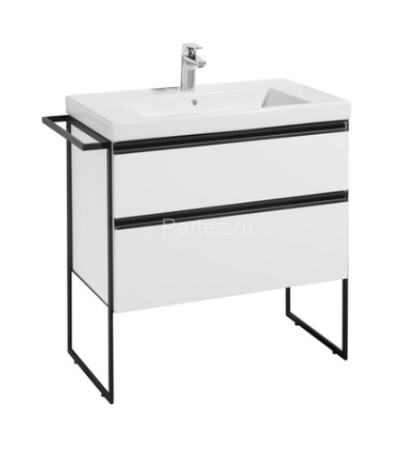 Тумба под раковину Roca Domi 80 см, подвесная, белый глянцевый (7.8575.3.680.6)