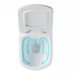 Унитаз подвесной Ravak Classic RimOFF безободковый, без сиденья, белый (X01671)