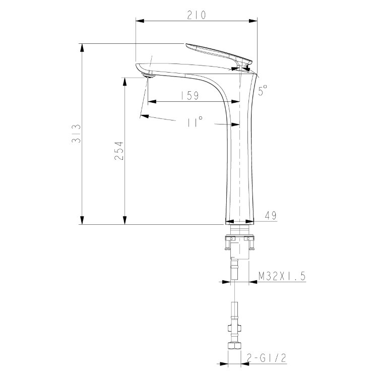 Смеситель Lemark Bellario LM6809C для раковины