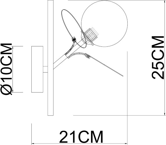 Бра Arte Lamp A1369AP-1GY