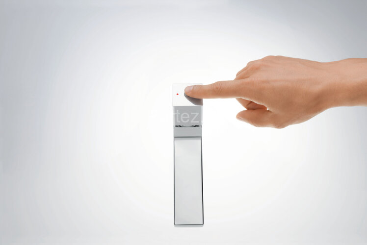 32570000 Metropol Смеситель для раковины 100, с рукояткой Select, со сливным клапаном Push-Open