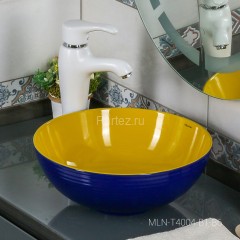 Накладная раковина melana mln-t4004-b1+b6 (желтая)