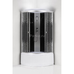 Душевая кабина Loranto 90x90x215 поддон 40 см, 4 мм прозрачное стекло с рисунком &quot;мозайка&quot; (CS-986ТМ/G)