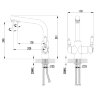 Смеситель Lemark Villa LM4861B для кухни  с подключением к фильтру с питьевой водой