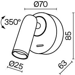 Бра Maytoni C038WL-L3B3K