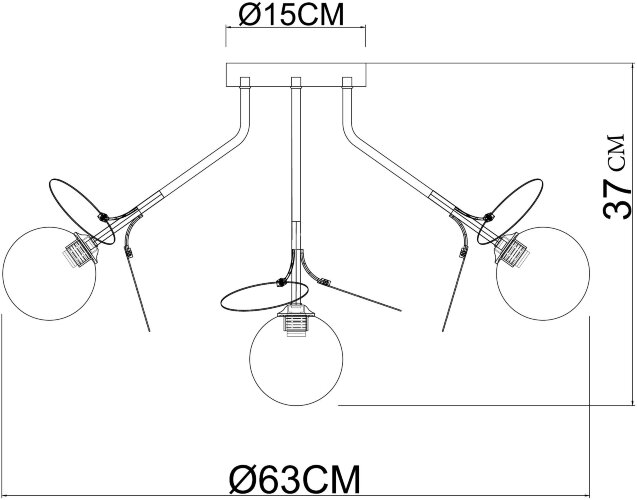 Потолочная люстра Arte Lamp A1369PL-7MD