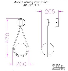 Бра Aployt APL.623.01.01