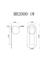 Настенный светильник MyFar MR2000-1W
