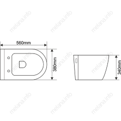 Унитаз подвесной MELANA MLN-B2380