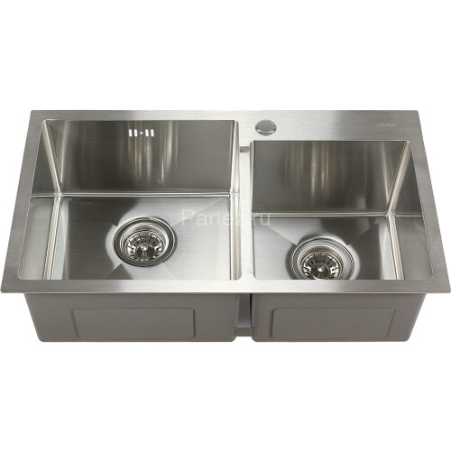 Мойка 7240 MELANA ProfLine 3,0/220 САТИН 2-я чаша, врезная прямоугольная S7240H