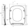 Крышка-сиденье к унитазу Roca DEBBA тонкое, быстросъемное, микролифт (7.8019.D.200.3)