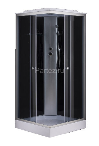 Душевая кабина Loranto 90х90х215, поддон 13 см, верхний душ (CS-6491G)