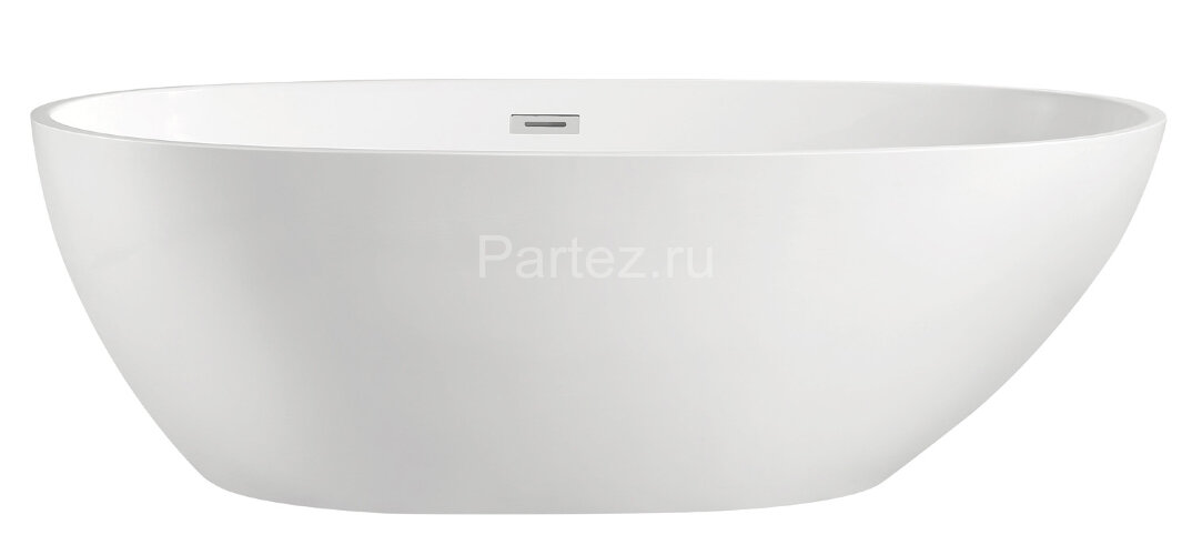 Ванна акриловая Azario LEEDS 1685х840х580, свободностоящая, в комплекте с сифоном и металлической ра