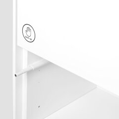 Пенал подвесной Итана Roberto 40 (400х350х1550) правый, белый глянец