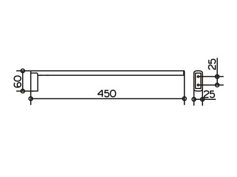 Полотенцедержатель Keuco Edition 400, хром (11520010000)