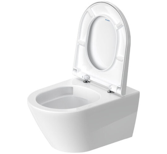 Унитаз подвесной Duravit D-Neo Rimless с креплением Durafix, сиденье микролифт, белый (45770900A1)