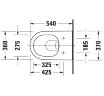 Унитаз подвесной Duravit D-Neo Rimless с креплением Durafix, сиденье микролифт, белый (45770900A1)