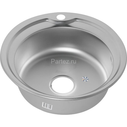 Мойка 510 MELANA 0,8/180 МАТОВАЯ врезная круглая с сифоном (001M t *12)